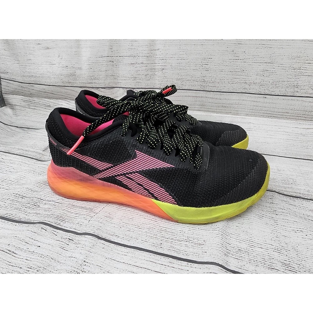Reebok CrossFit Nano Pink Black Womens Size 8 Sneaker Shoe